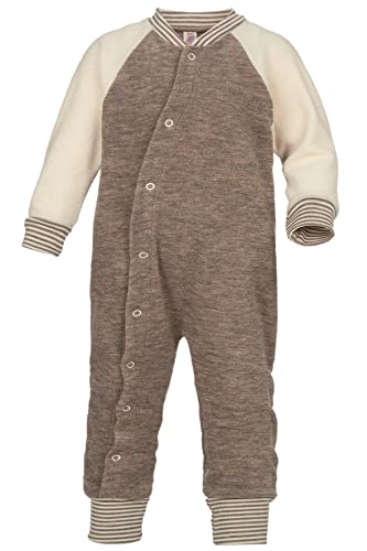 Engel, Baby Frottee Schlafanzug/Overall, 100% Wolle (kbT) (Walnuss Melange, 62-68) von Engel