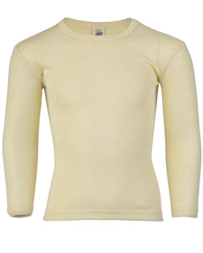 Engel, Kinderunterhemd langarm, Wolle Seide, Größe 128, Natur von Engel