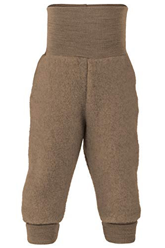 Engel Baby Hose mit Nabelbund Wollfleece, 50-56/50/56 Kinder, walnuss Melange von Engel