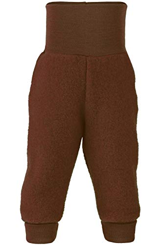 Engel Baby Hose Fleece, 100% Schurwole, Natur, Gr. 50/56-86/92, 3 Farben (50-56, Zimt Melange) von Engel