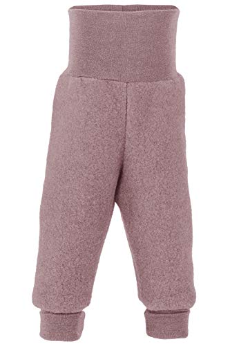 Engel Baby Hose mit Nabelbund Wollfleece, 62-68/62/68 Kinder, rosenholz melange 051E von Engel