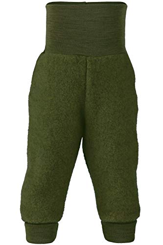 Engel Baby Hose Fleece, 100% Schurwole, Natur, Gr. 50/56-86/92, 3 Farben (62-68, Schilf Melange) von Engel