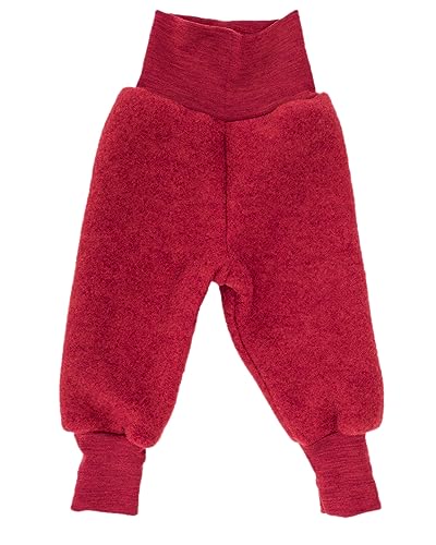 Engel Baby Hose Fleece, 100% Schurwole, Natur, Gr. 50/56-86/92, 3 Farben (Jaspis, 74-80) von Engel