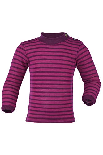 Engel Baby Pulli, Wolle Seide, Natur, Gr. 62/68-110/116, 2 Farben (62/68, Himbeere/Orchidee) von Engel