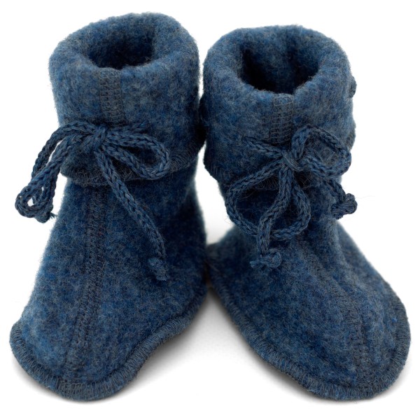 Engel - Baby-Schühchen mit Bändel - Hüttenschuhe Gr 62/68 blau von Engel
