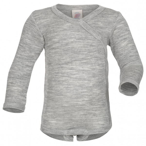 Engel - Kid's Wickelbody L/S - Merinounterwäsche Gr 50/56 grau von Engel