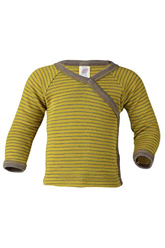 Engel Natur, Baby Wickelshirt, 70% Wolle (KBA), 30% Seide (62/68, Safran/Walnuss) von Engel