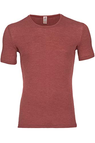 Engel Natur, Herren T-Shirt, Wolle und Seide (50-52, Kupfer) von Engel