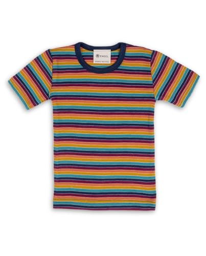 Engel Natur, Kinder Unterhemd Kurzarm, 70% kbT-Merinowolle, 30% Seide (164, Multicolour) von Engel