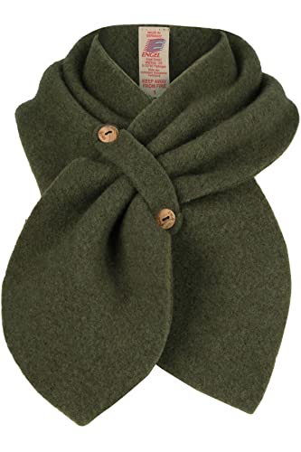 Engel Natur, Merino Kinder Fleece Steckschal, 100% Wolle (kbT) (Schilf melange) von Engel