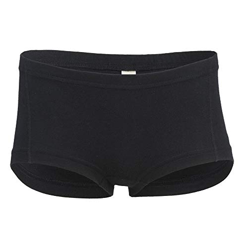 Engel Natur Damen Panty Reine Bio-Baumwolle, Schwarz, Gr. 42/44 von Engel