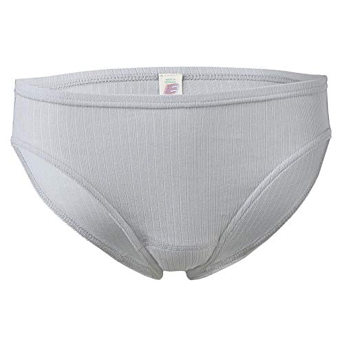 Engel Natur Damen Slip Nadelzug Reine Bio-Baumwolle, Silber, Gr. 42/44 von Engel