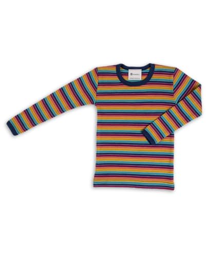 Engel Natur Kinder Langarm Unterhemd 70% kbT-Merinowolle, 30% Seide, GOTS Zertifiziert, Made in Germany (152, Multicolour) von Engel