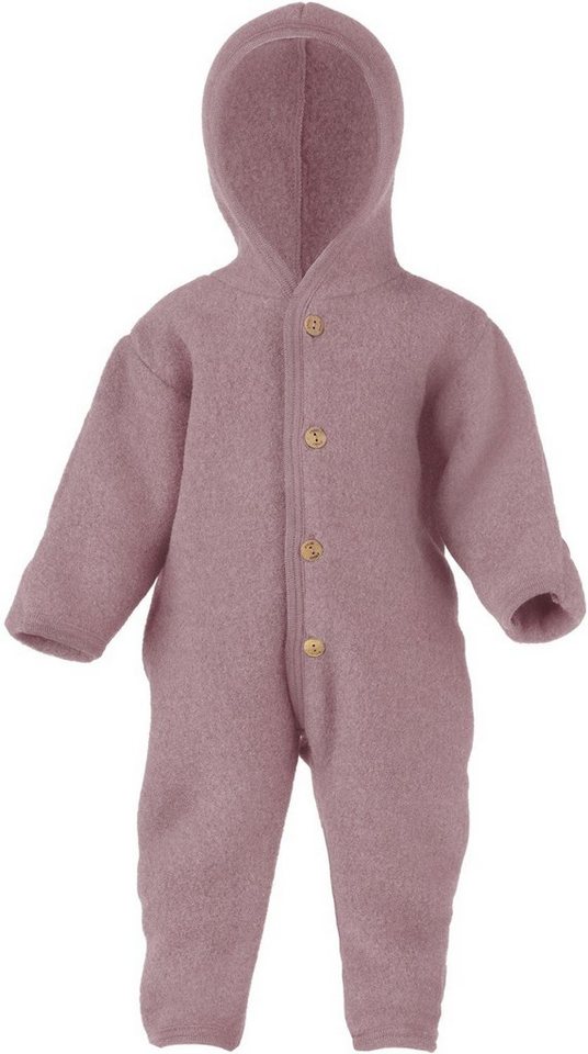 Engel Schneeoverall Baby Overall mit Kapuze Wollfleece von Engel