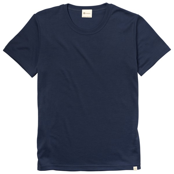 Engel - Shirt S/S - Merinoshirt Gr S blau von Engel