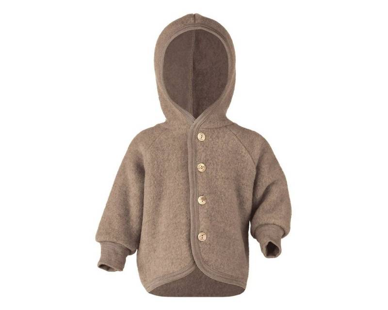 Engel Naturkleidung Walkjacke (1-St) Baby Fleece Jacke mit Kapuze aus Bio Schurwolle von Engel Naturkleidung