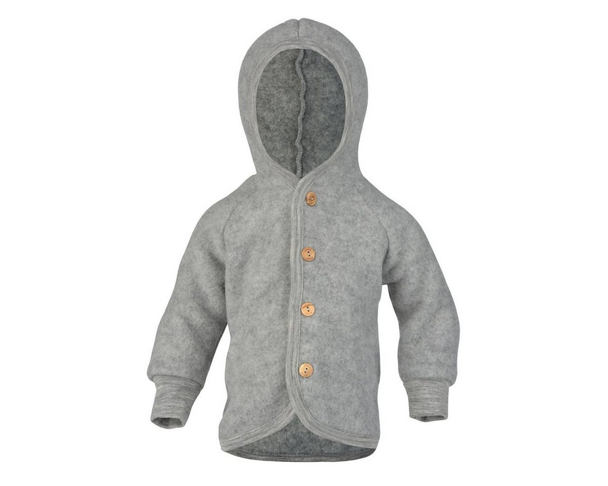 Engel Naturkleidung Walkjacke (1-St) Baby Fleece Jacke mit Kapuze aus Bio Schurwolle von Engel Naturkleidung
