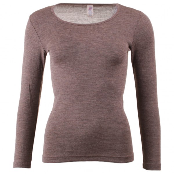 Engel - Women's Unterhemd L/S - Merinounterwäsche Gr 38/40 braun von Engel