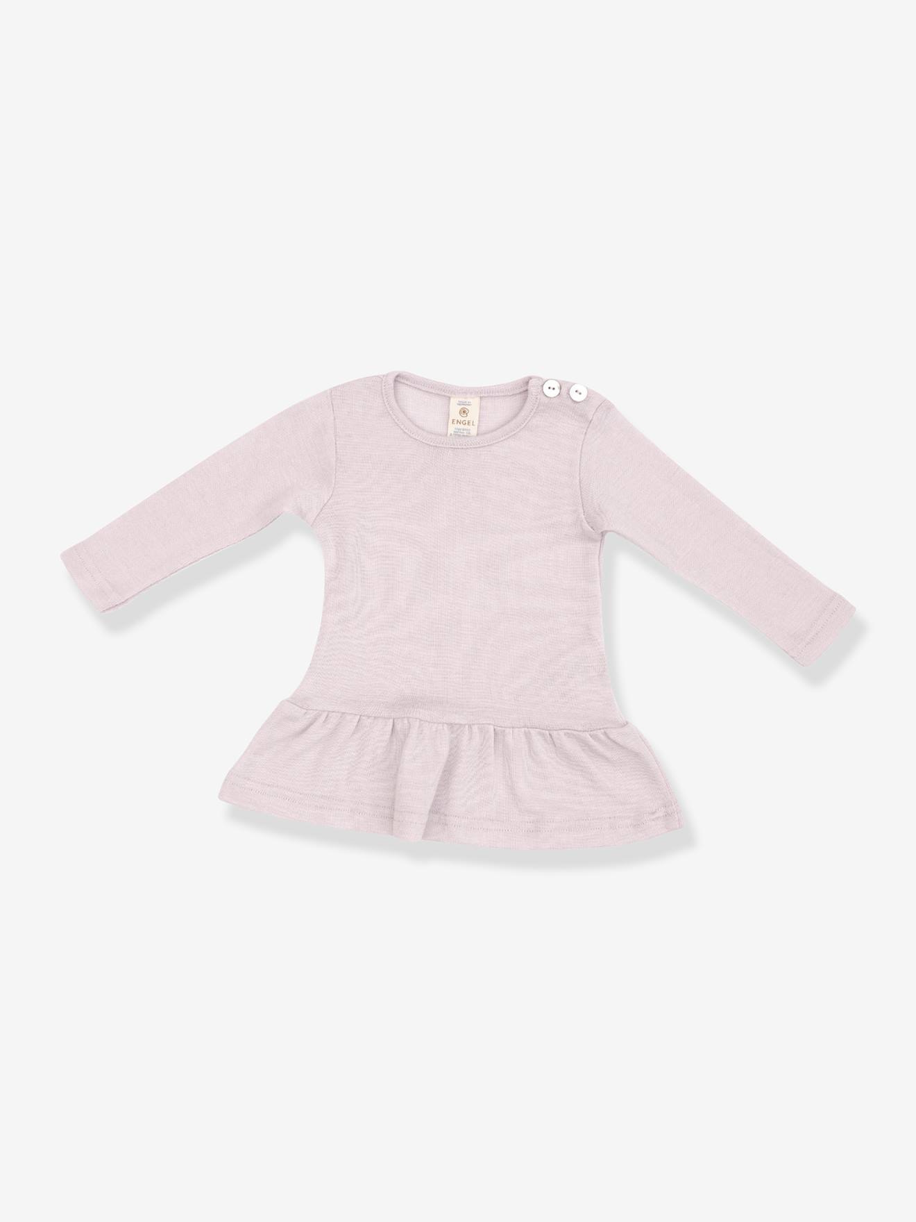 Mädchen Strickkleid aus Wolle/Seide ENGEL hell von Engel