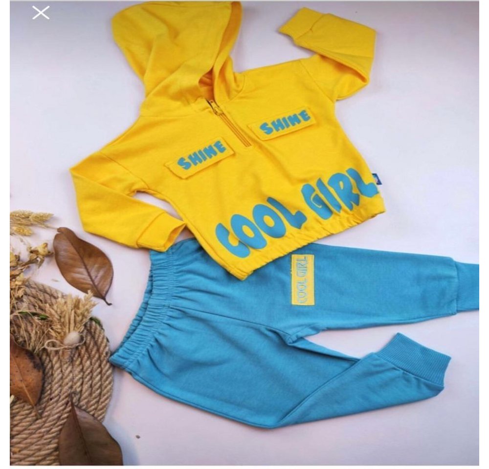 Engelbaby Langarmshirt & Hose 2-teilige Jogginghose & Hoodie mit Buchstaben Druck Cool Girl (set, 2-tlg., Jogginghose, Hoodie) mit Kapuze sportliche Look 100 % Baumwolle 2-teilig von Engelbaby