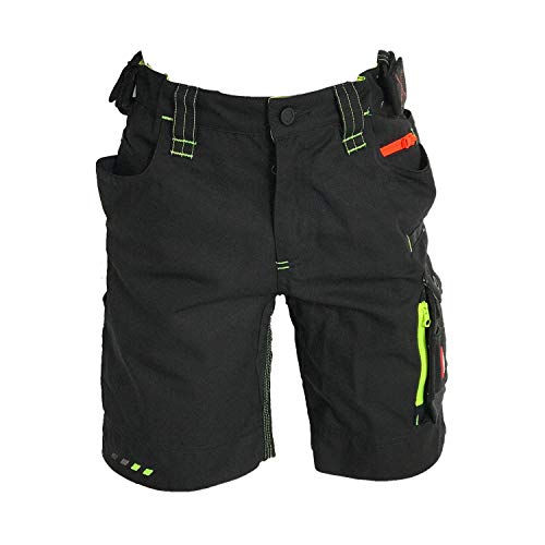 Engelbert Strauss E.S. Kinder Shorts Motion 2020 Arbeitshose Workwear (schwarz/warngelb, 110/116) von Engelbert Strauss