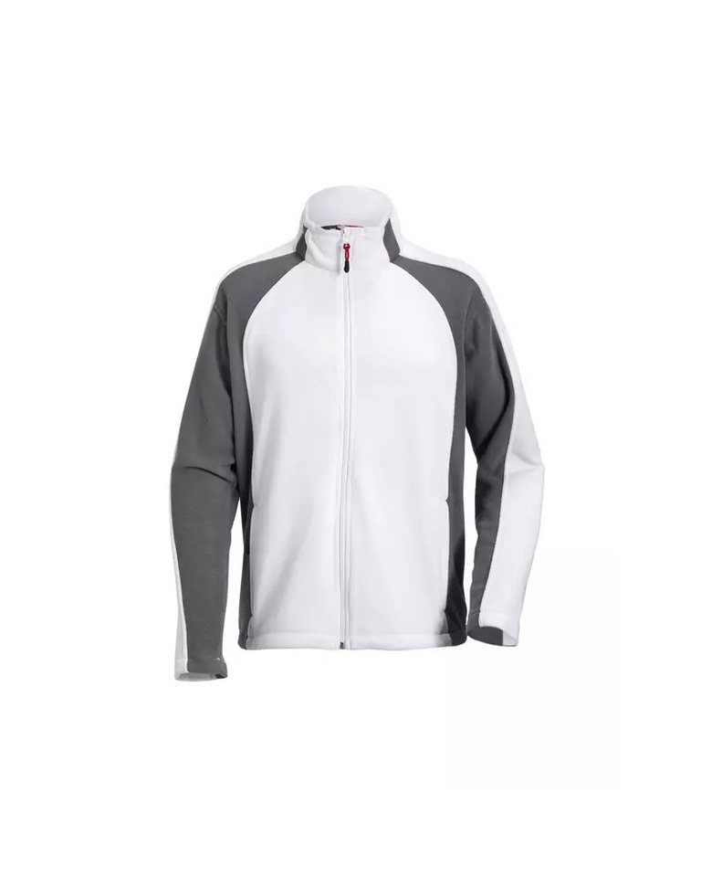 Engelbert Strauss Fleecejacke engelbert strauss e.s. Microfleece Jacke dryplexx® Weiss/Schwarz/Grau von Engelbert Strauss
