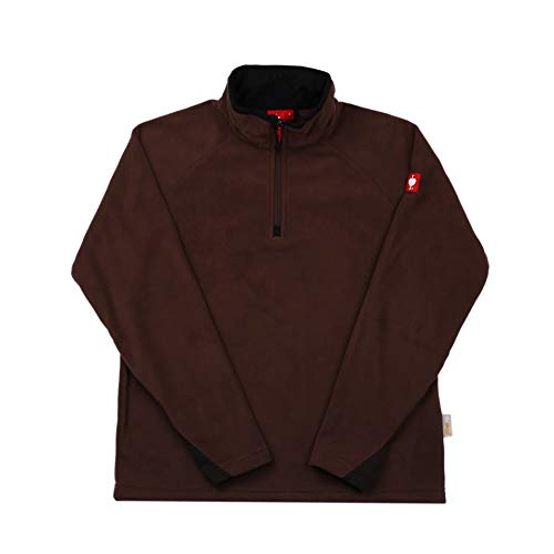 Engelbert Strauss Herren Fleecepullover Troyer dryplexx Micro, Farbe:Kastanie, Größe:M von Engelbert Strauss