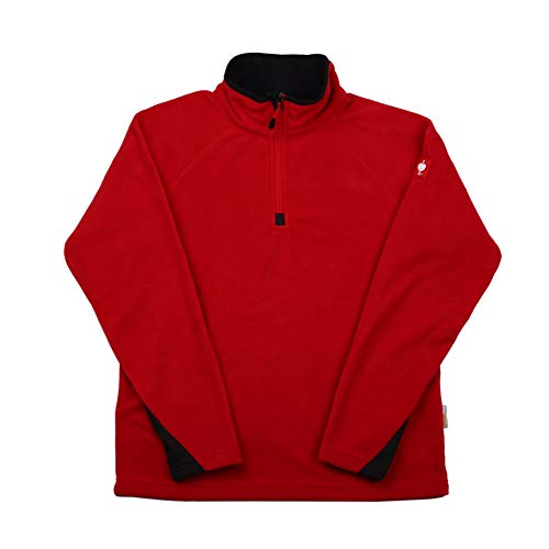 Engelbert Strauss Herren Fleecepullover Troyer dryplexx Micro, Farbe:rot, Größe:M von Engelbert Strauss