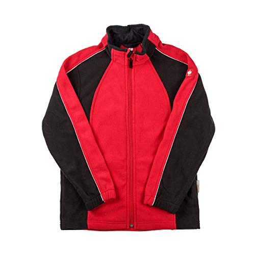 Engelbert Strauss Kinder Fleecejacke dryplexx micro, Farbe:rot/schwarz, Größe:98/104 von Engelbert Strauss