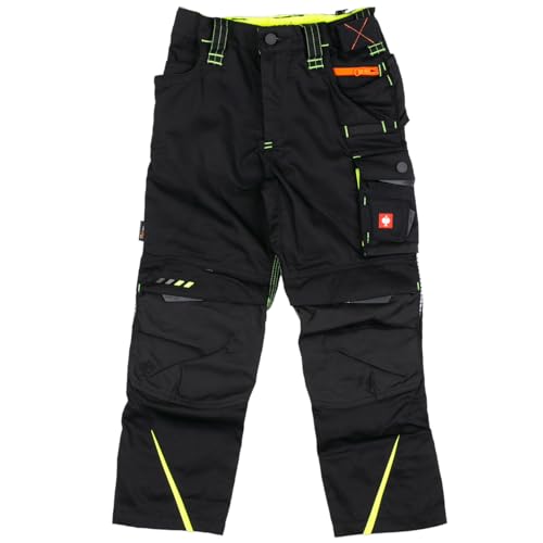 Engelbert Strauss Unisex - Kinder Bundhose e.s.Motion 2020, Farbe:schwarz/warngelb/warnorange, Größe:122/128 von Engelbert Strauss