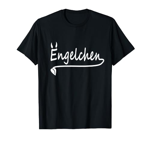 Engelchen Engel Teufelchen Teufel - Herren Damen Kinder T-Shirt von Engelchen Engel Teufelchen Teufel Himmel Hölle
