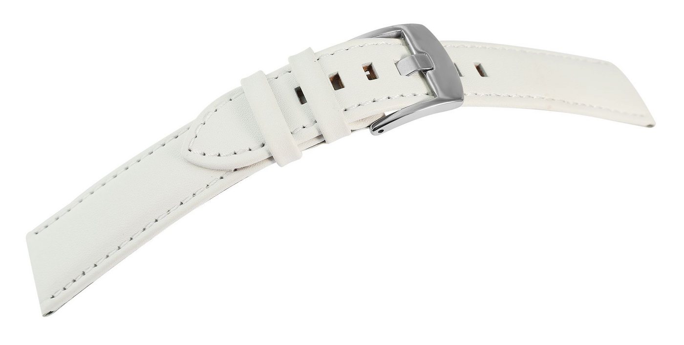 Engelhardt Uhrenarmband 8000450 Echt Lederarmband, super soft, weiß von Engelhardt