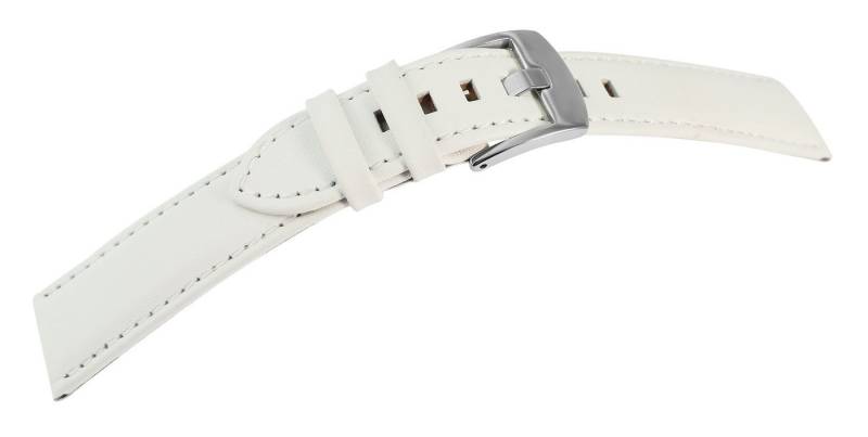 Engelhardt Uhrenarmband 8000450 Echt Lederarmband, super soft, weiß von Engelhardt