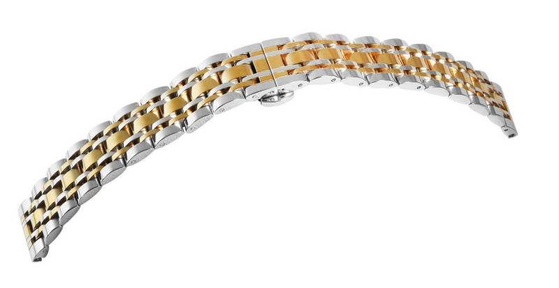 Engelhardt Uhrenarmband 8100095 Uhrenarmband aus Edelstahl mit Butterflyschließe von Engelhardt