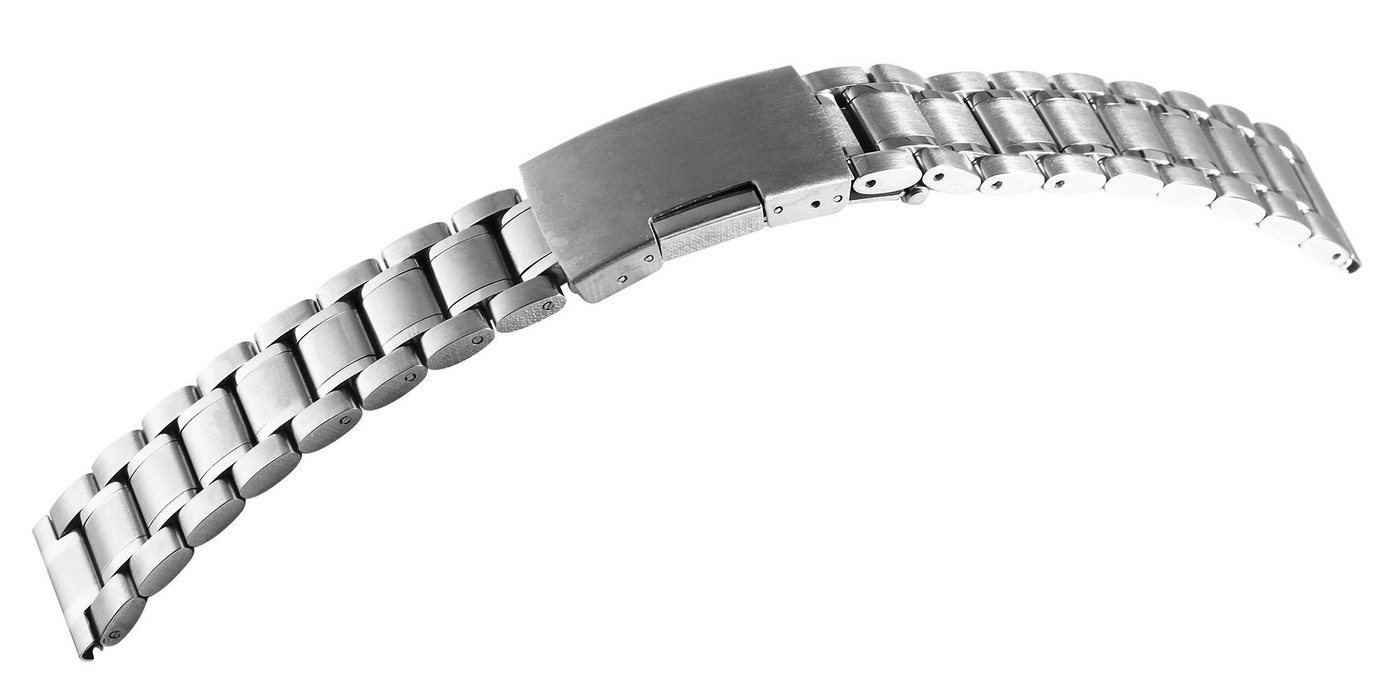 Engelhardt Uhrenarmband MB0018 Edelstahl-Uhrenarmband, silberfarben, 18 mm - 26 mm, ErsatzArmband von Engelhardt