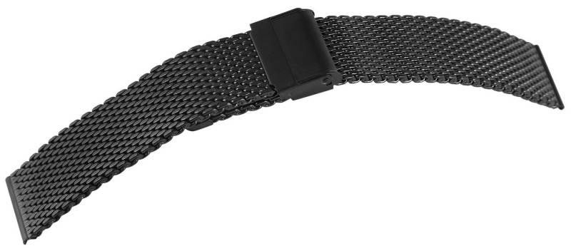Engelhardt Uhrenarmband MB0088 Milanese-Uhrenarmband, schwarz, 18 mm - 24 mm von Engelhardt