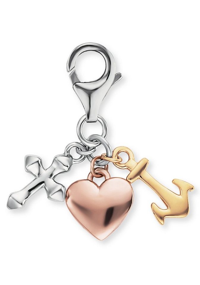 Engelsrufer Charm-Einhänger GLAUBE LIEBE UND HOFFNUNG TRICOLOR von Engelsrufer