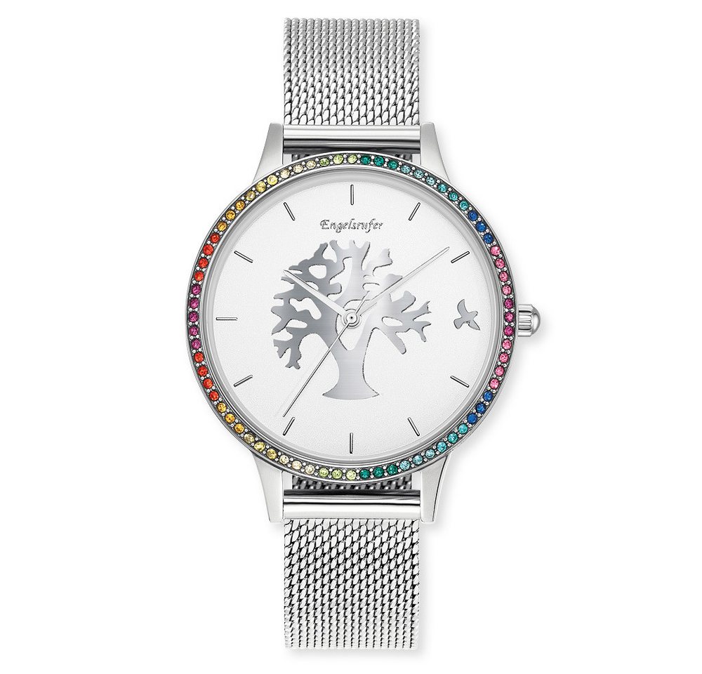 Engelsrufer Chronograph Engelsrufer Uhr Lebensbaum ERWA-TREE02-MS-MSZM Silber bunt von Engelsrufer