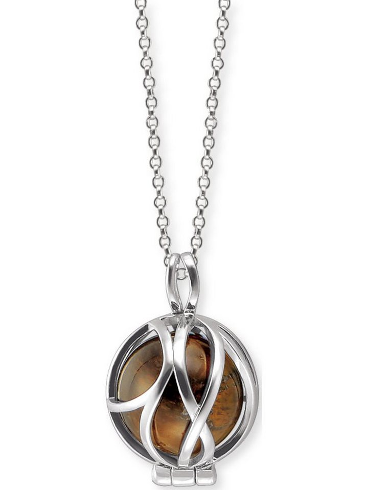 Engelsrufer Silberkette Engelsrufer Damen-Kette 925er Silber Farbstein, Kraftperle von Engelsrufer