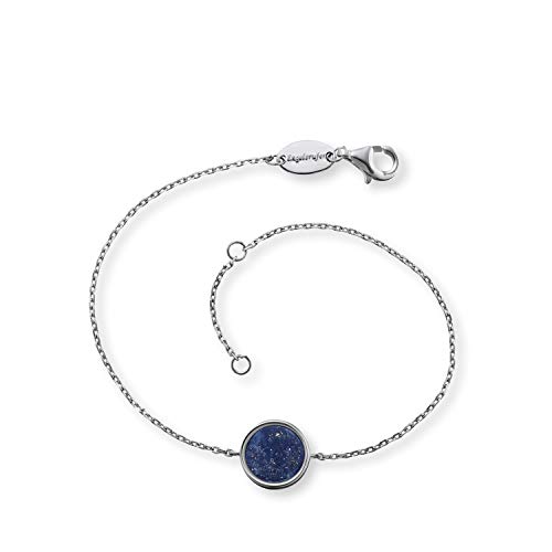 Engelsrufer® Armband Sterling silber 925er für Damen, Armband echte Lapislazuli Kraft Perlen, Armband mit Karabinerverschluss von Engelsrufer