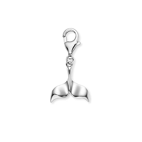 Engelsrufer Damen Charm Anhänger Aloha Delfinflosse Silber aus Sterling Silber - Karabinerverschluss - nickelfrei - Größe: 12x10mm von Engelsrufer