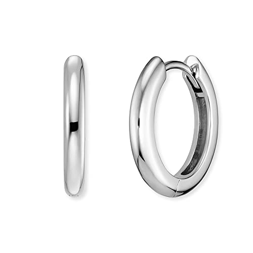 Engelsrufer filigrane Keep it so simple Damen Creole Lola aus Sterling Silber - Clipverschluss - nickelfrei - Größe: 16mm von Engelsrufer