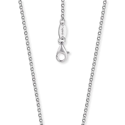 Engelsrufer Damen Halskette Erbskette aus 925er-Sterlingsilber, Stärke 2,1 mm, Länge 60cm, Karabinerverschluss, nickelfrei, ERN-60-E von Engelsrufer