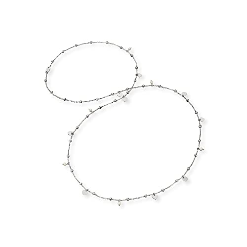 Engelsrufer Damen Halskette Little Joy aus Sterling Silber mit kleinen Charm Elementen in silber - Länge: 80cm von Engelsrufer