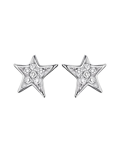 Engelsrufer Damen-Ohrstecker 925 Silber rhodiniert Zirkonia weiß - ERE-LILSTAR-ZI-ST von Engelsrufer