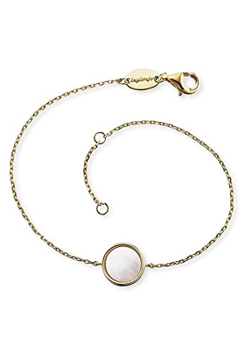 Engelsrufer ERB-LILPE-G Damen Armband Silber Gold weiß Perlmutt 19 cm von Engelsrufer