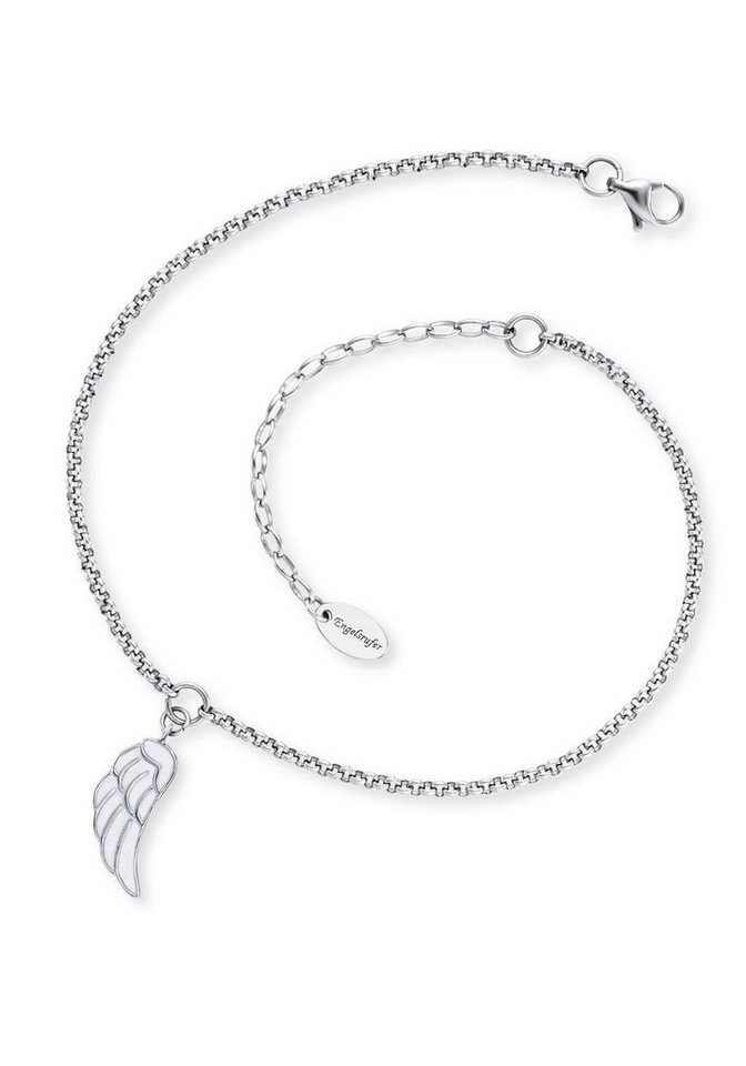 Engelsrufer Fußkette Flügel mit Emaille, mit Emaille von Engelsrufer