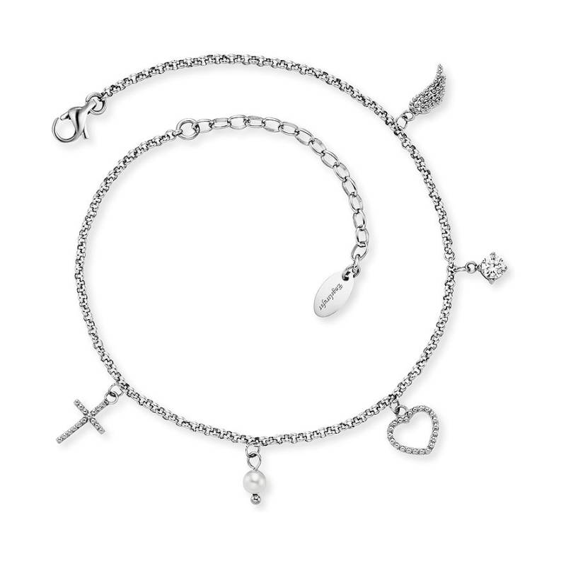 Engelsrufer Fußkette SS25 ERFS-FLH-PE-ZI Edelstahl von Engelsrufer