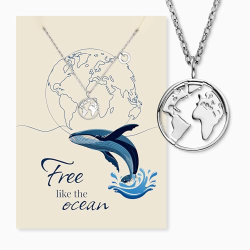 Grußkarte Ocean mit Halskette Edelstahl Silber – Tiefgründige Geschenkidee – Symbolische Karte & Schmuck für Frauen Grußkarte Ocean mit Halskette Edelstahl Silber – Tiefgründige Geschenkidee – Symbolische Karte & Schmuck für Frauen von Engelsrufer