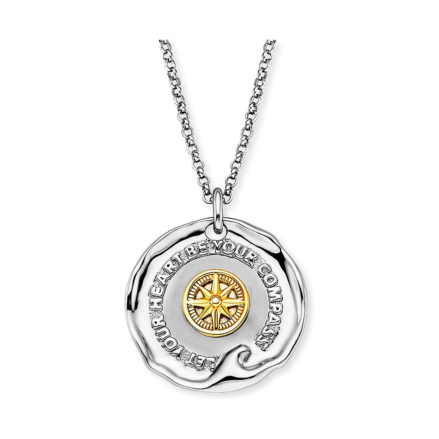 Engelsrufer Kette ERN-TALISMAN-WAVE-BI 925er Silber von Engelsrufer